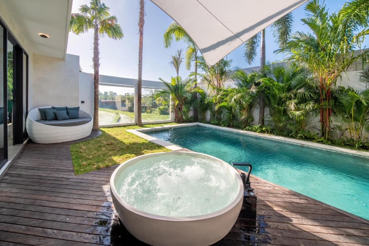Rice Field View With Sauna Projector And Jacuzzi Unique Design Canggu Екстериор снимка